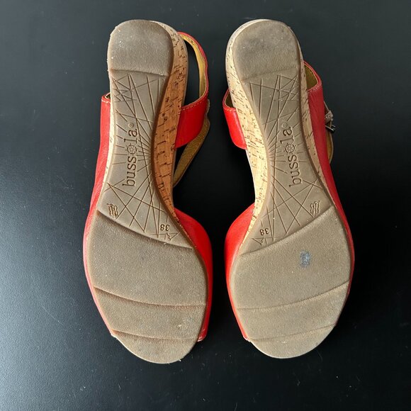 Bussola Persimmon Tampere Low Wedge Sandals Size EU 38 - Picture 9 of 12